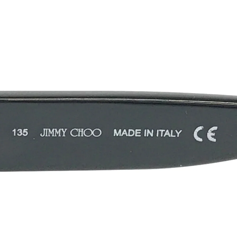 Jimmy Choo Eyeglasses Frames JC10 0807 Black Silver Snakeskin Full Rim 54-15-135